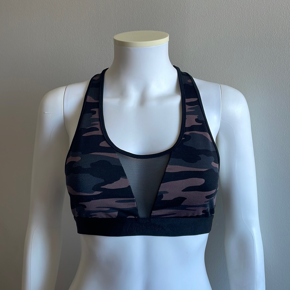 Camo & Mesh La Senza Sports Bra Size Medium .